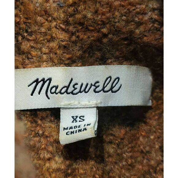 Madewell Sweater Women's XS Brown Mercer Turtleneck Coziest Yarn Soft Warm - Picture 4 of 6